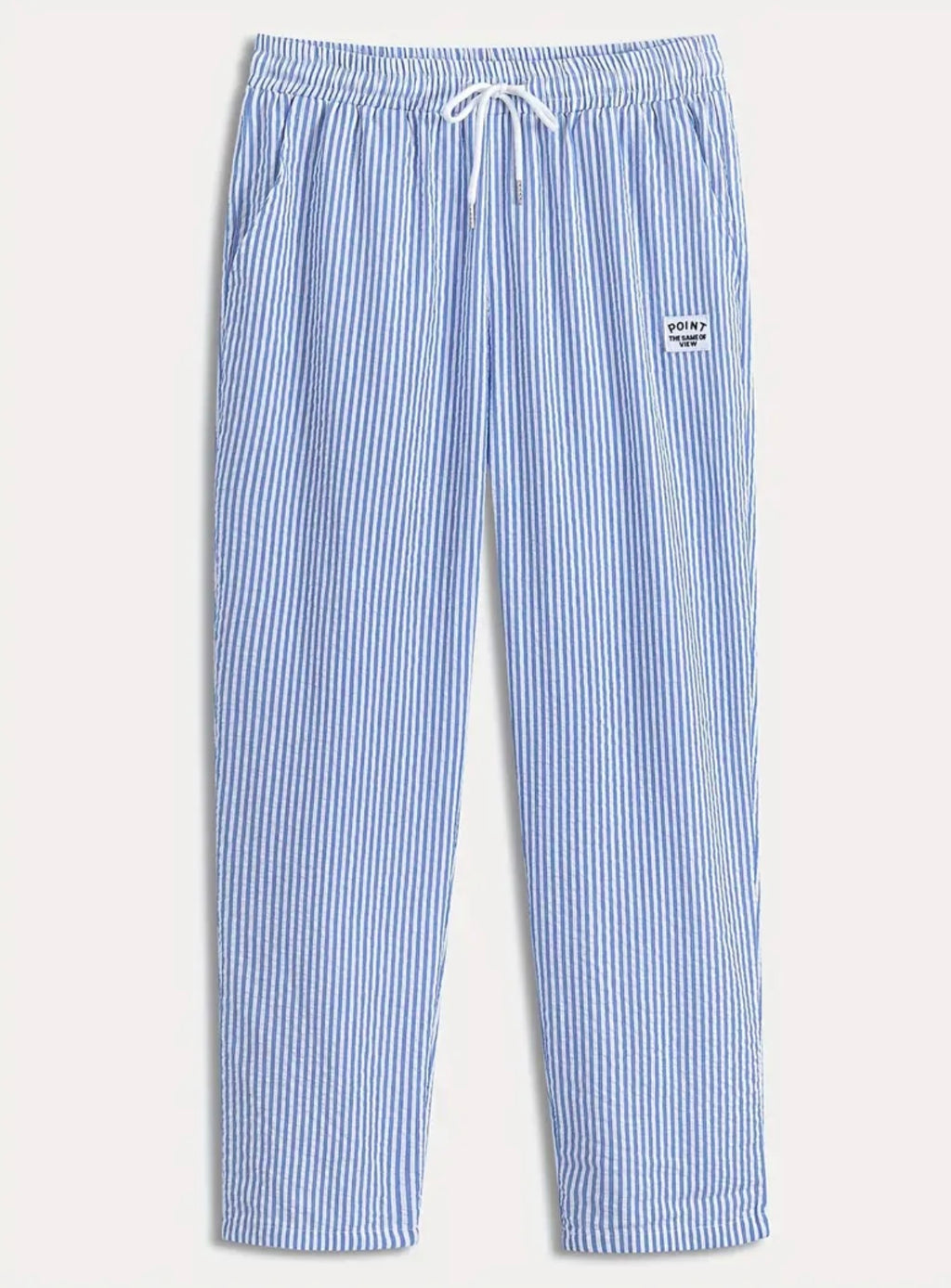 White/Blue Striped Pants